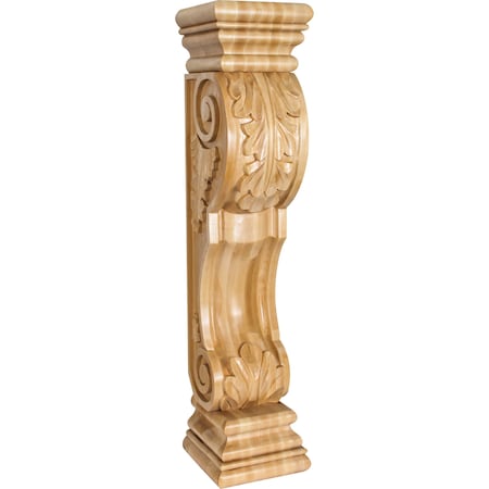 Hardware Resources 8" Wx8"Dx36"H Cherry Acanthus Fireplace Corbel FCORB-CH